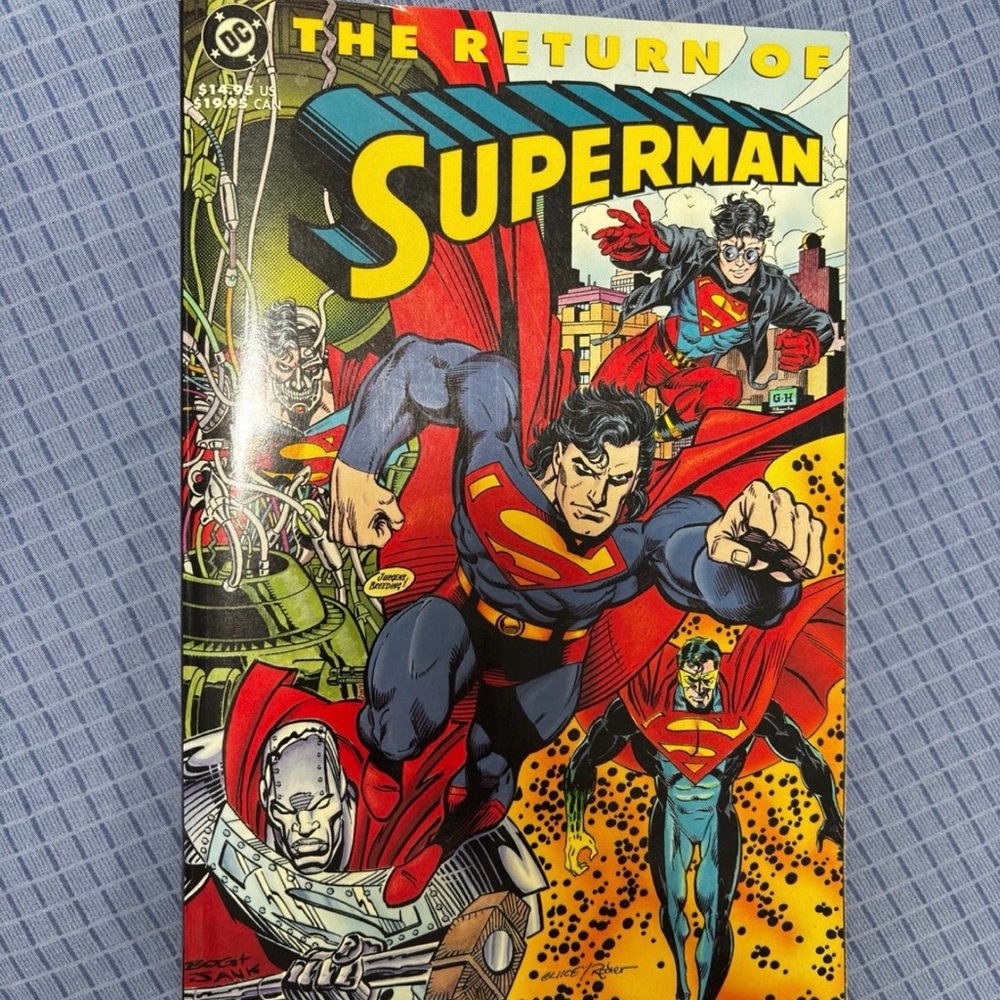 Wow Amazing vintage collection THE RETURN OF SUPERMAN DC COMICS Novel Graphics
